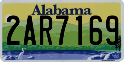 AL license plate 2AR7169