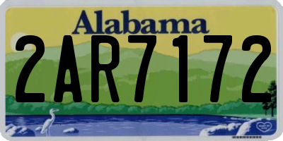 AL license plate 2AR7172