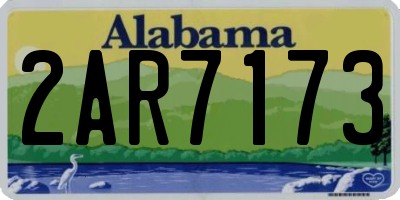 AL license plate 2AR7173