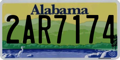 AL license plate 2AR7174