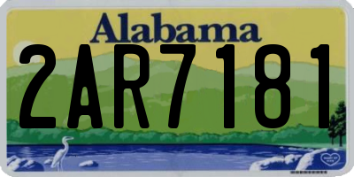 AL license plate 2AR7181