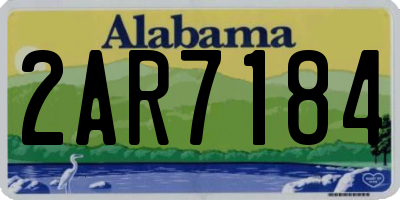 AL license plate 2AR7184