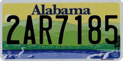 AL license plate 2AR7185