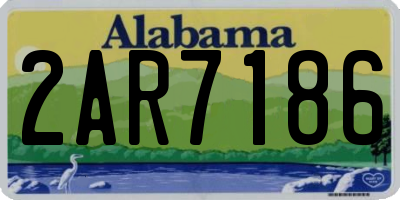 AL license plate 2AR7186
