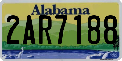 AL license plate 2AR7188