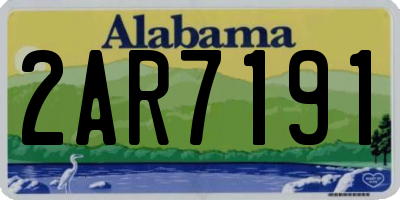 AL license plate 2AR7191