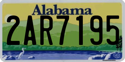 AL license plate 2AR7195