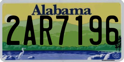 AL license plate 2AR7196