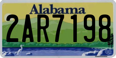 AL license plate 2AR7198