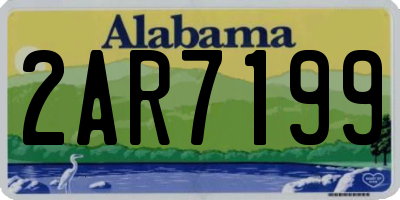 AL license plate 2AR7199