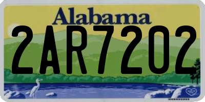 AL license plate 2AR7202
