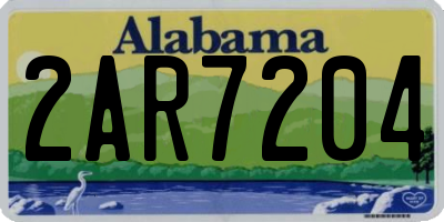 AL license plate 2AR7204
