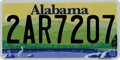 AL license plate 2AR7207