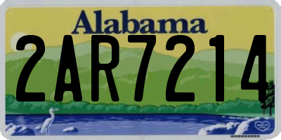 AL license plate 2AR7214