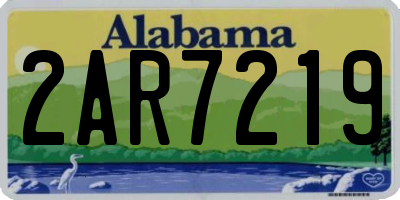 AL license plate 2AR7219