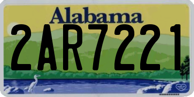 AL license plate 2AR7221