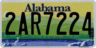 AL license plate 2AR7224
