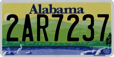 AL license plate 2AR7237