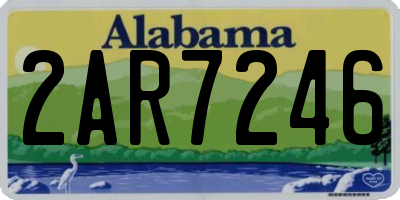 AL license plate 2AR7246