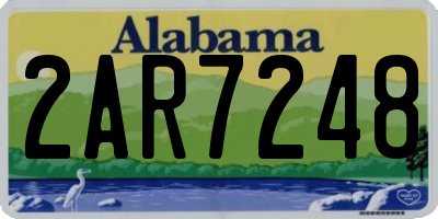 AL license plate 2AR7248