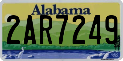 AL license plate 2AR7249