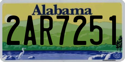 AL license plate 2AR7251