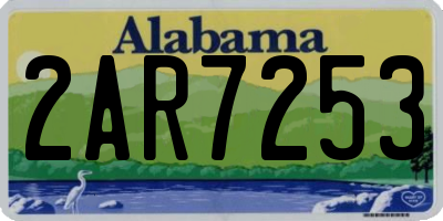 AL license plate 2AR7253
