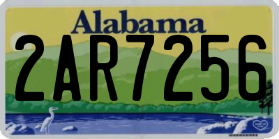AL license plate 2AR7256