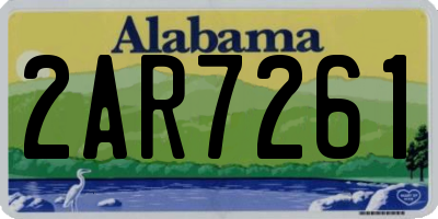 AL license plate 2AR7261