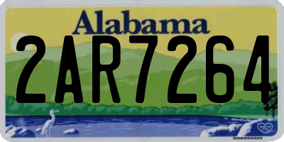 AL license plate 2AR7264