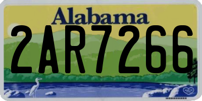 AL license plate 2AR7266