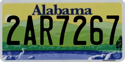 AL license plate 2AR7267