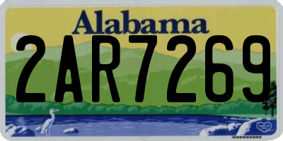 AL license plate 2AR7269