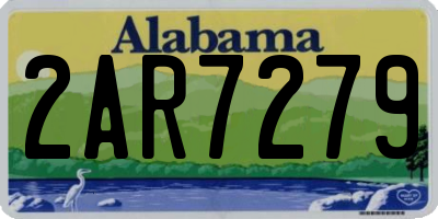 AL license plate 2AR7279