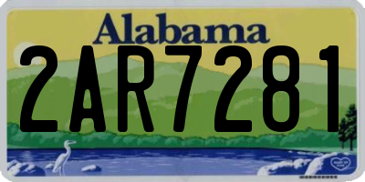 AL license plate 2AR7281