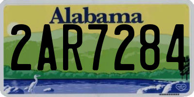 AL license plate 2AR7284