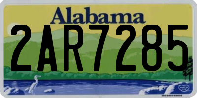 AL license plate 2AR7285