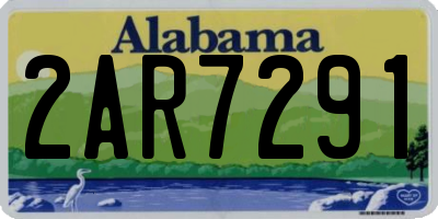 AL license plate 2AR7291