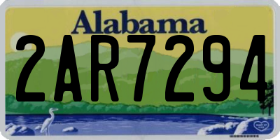 AL license plate 2AR7294