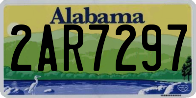 AL license plate 2AR7297