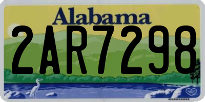 AL license plate 2AR7298