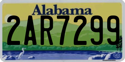 AL license plate 2AR7299