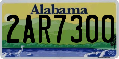 AL license plate 2AR7300