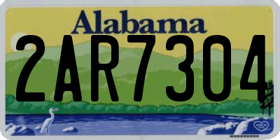 AL license plate 2AR7304