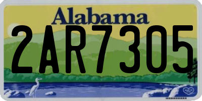 AL license plate 2AR7305