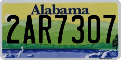 AL license plate 2AR7307