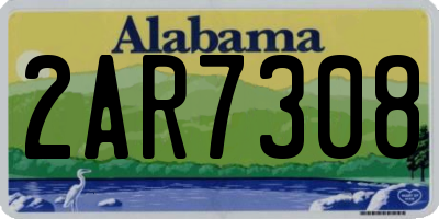 AL license plate 2AR7308