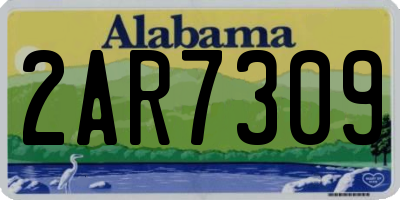AL license plate 2AR7309