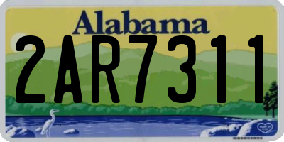 AL license plate 2AR7311