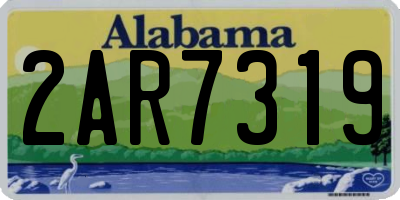 AL license plate 2AR7319